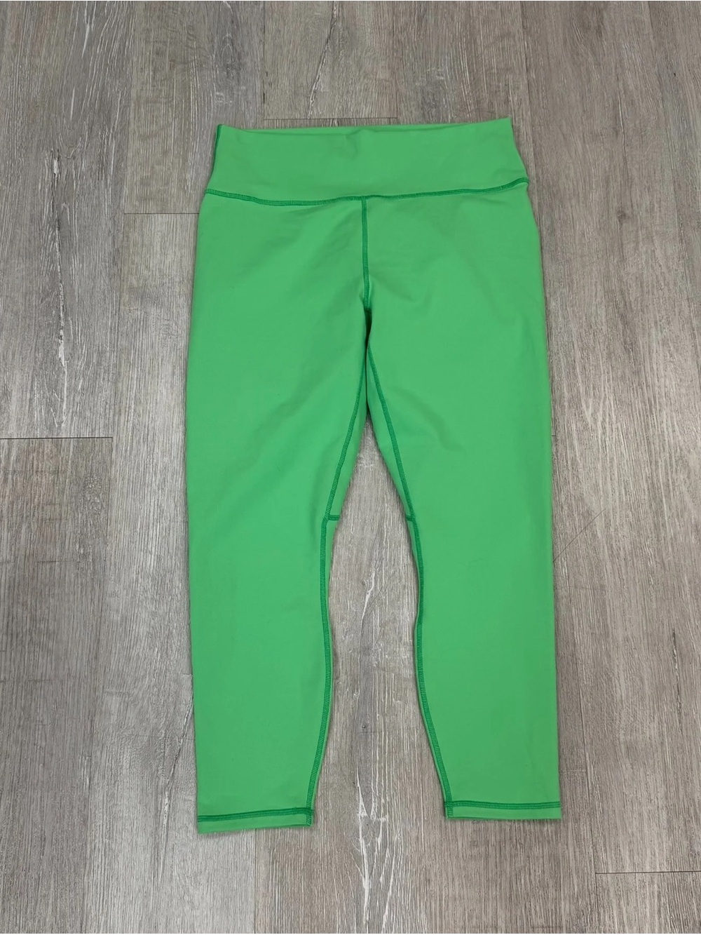 Fabletics Neon Green High-Waisted Powerhold 7/8 Leggings - New - Size XL